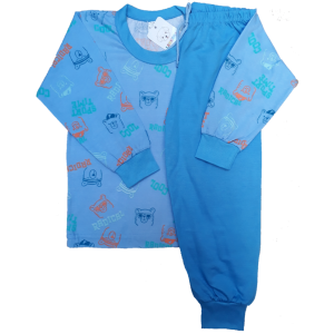 0336 - Pijama Urso Radical com Calça Azul 3